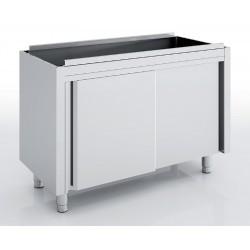 Meuble neutre en inox -...