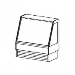 Vitrine basse service...