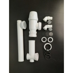 Siphon PVC pour double cuve...