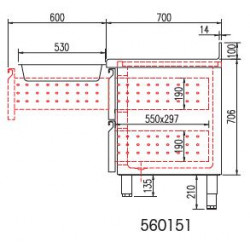 Kit tiroir pour meuble 700...