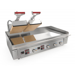 Plaque avec presse intégrée