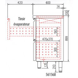 Kit tiroir pour meuble 600 FMR