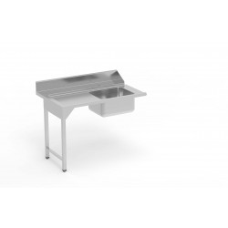 Table de pré lavage avec bac