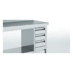 Tiroirs pour table inox