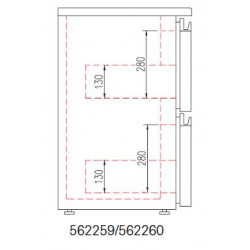 Kit tiroir pour meuble 530...