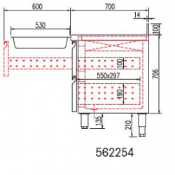 Kit tiroir pour meuble 700...