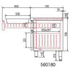 Kit tiroir pour meuble 700...