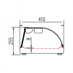 Vitrine sushis à poser
