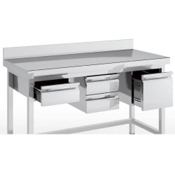 Tiroirs pour table inox...