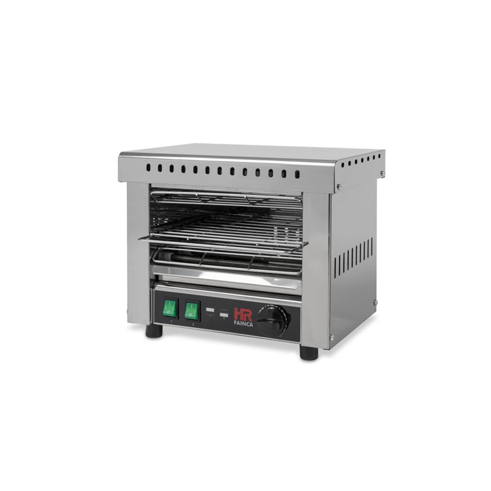 Grille pain petit  avec minuterie res. acier inox.