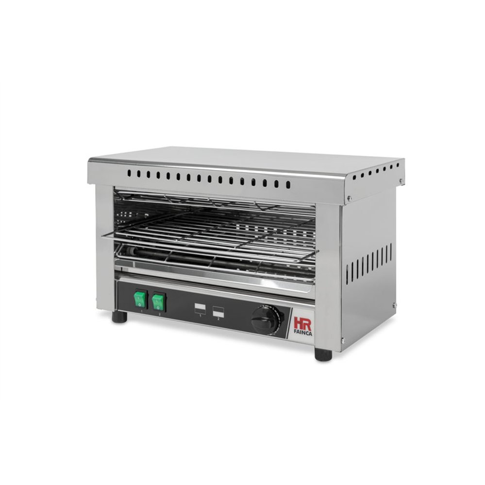 Grille pain simple  avec minuterie res. acier inox.