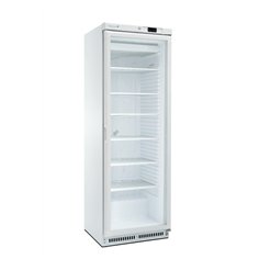 Armoire Série 430 Négative 1 porte - Extérieur blanc - Porte vitrée