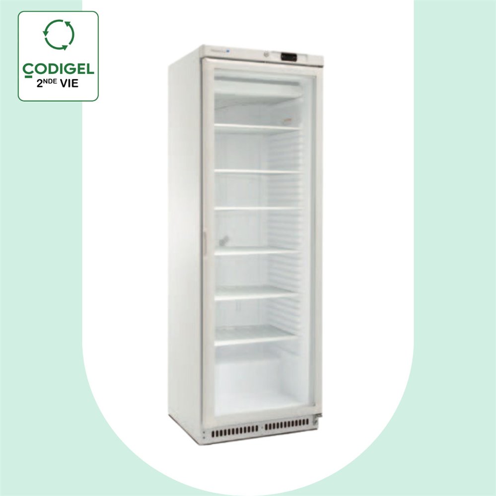 Armoire Série 430 Positive 1 porte - Extérieur blanc -Porte vitrée