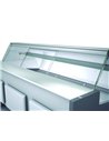 Vitrine horizontale positive prof 800 avec étagère