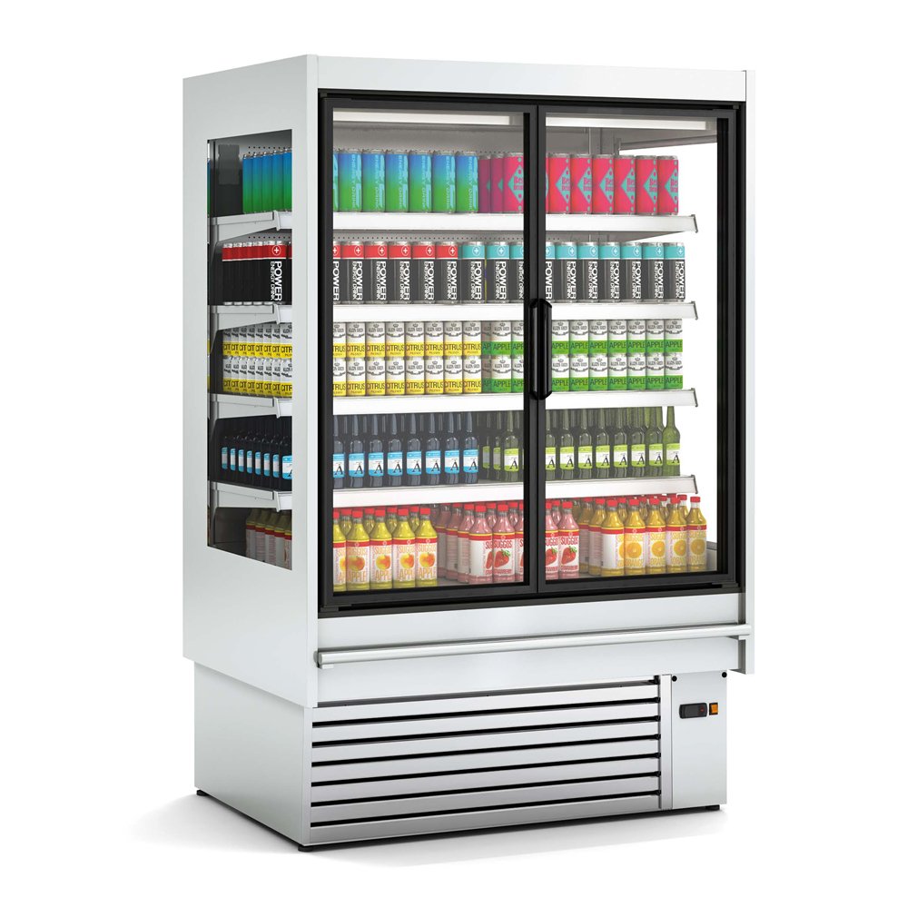 Vitrine murale gamme CEDAR Inox DG (avec portes)  Profondeur 3 (897mm)