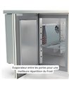 Meuble salade-bar 800 - 2 portes pleines