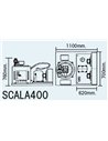 Machine à écailles- Prod. (24H): +/- 400kg -  Glace à écailles (1,5 - 2,2mm)