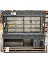Meuble avec cuve + vitrine réfrigérée 3 niveaux