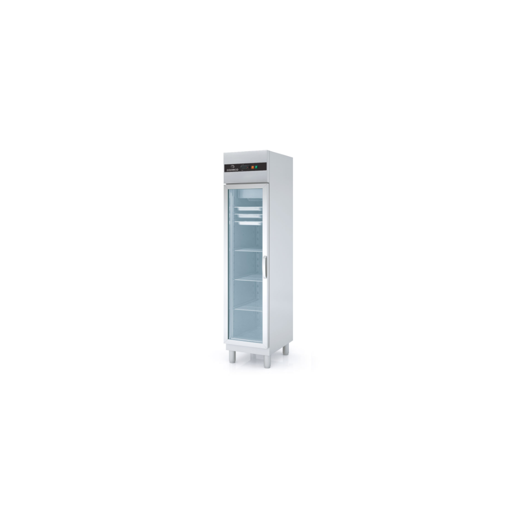 Armoire GN1/1 côtés emboutis positive 1 p. vitrée