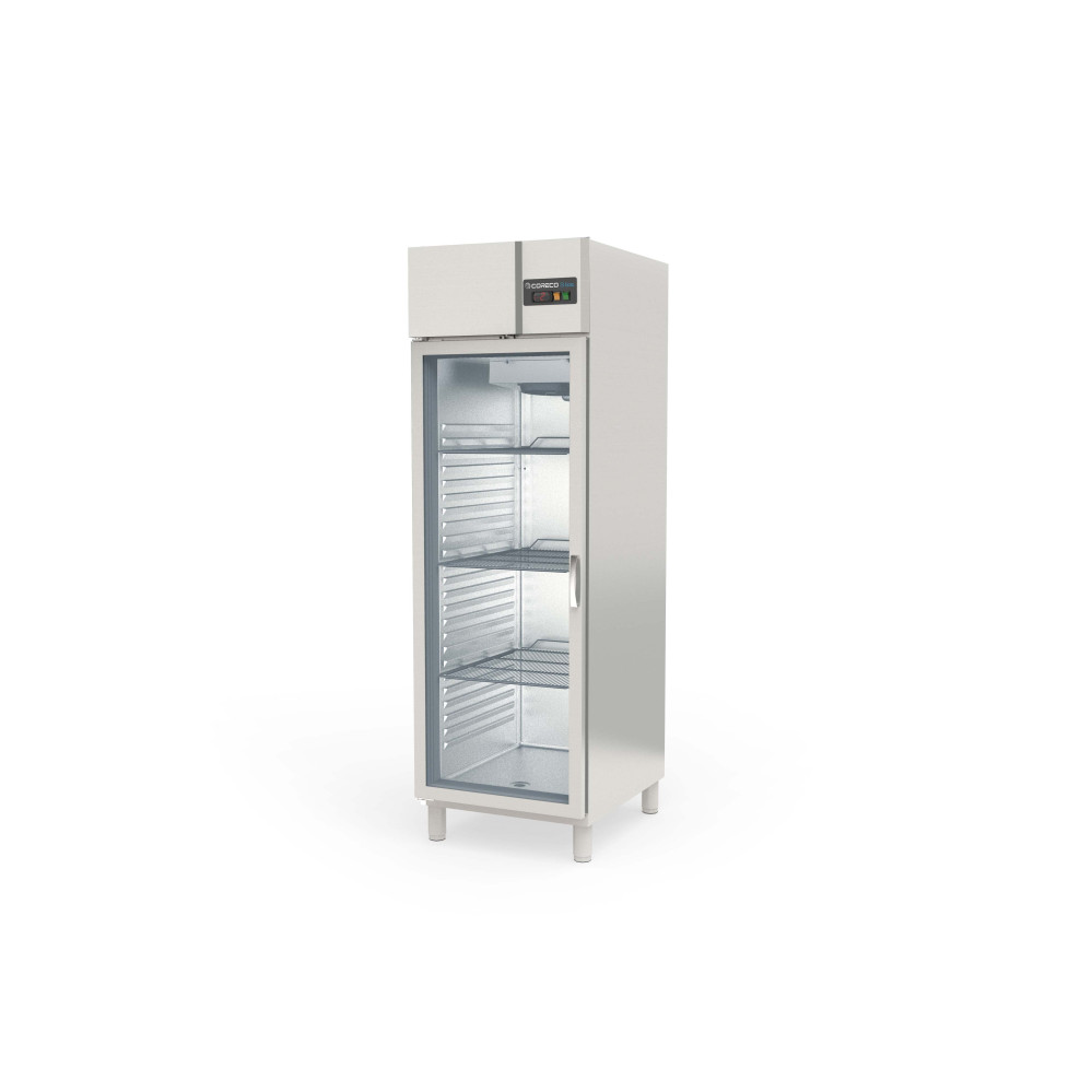 Armoire GN2/1 côtés emboutis positive 1 p. vitrée