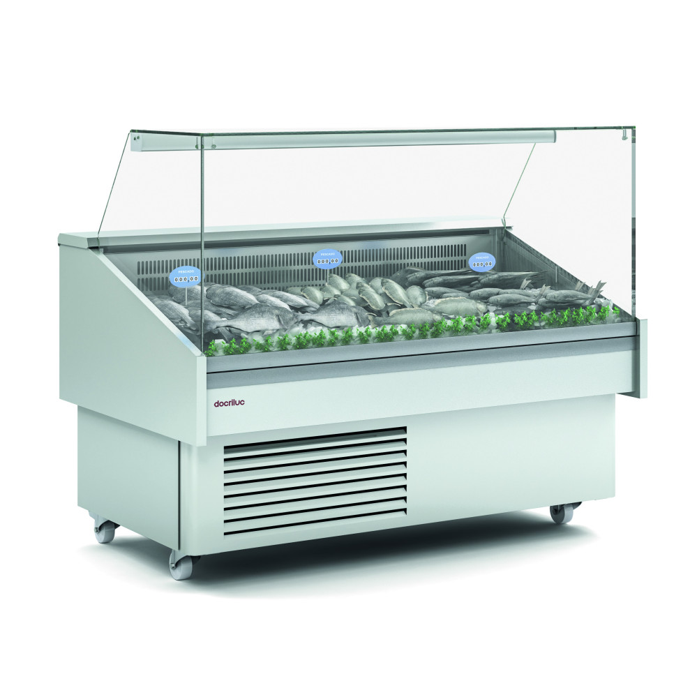 Vitrine mobile - Vitre droite double - Longueur 1285