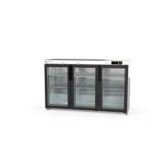 Arrière-bar positif H.850 3 p. vitrées battantes