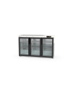 Arrière-bar positif H.850 3 p. vitrées battantes