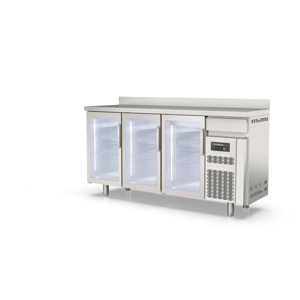 Arrière bar 600 positif S-Line - 3 portes vitrées