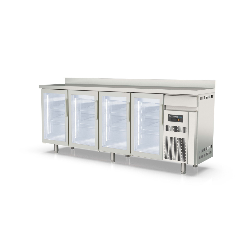 Arrière bar 600 positif S-Line - 4 portes vitrées