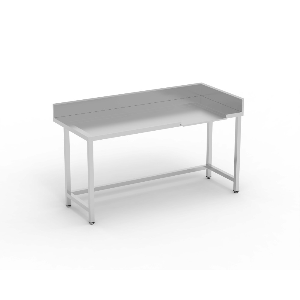 Table droite entrée/sortie - Accroche à gauche - Avec renfort
