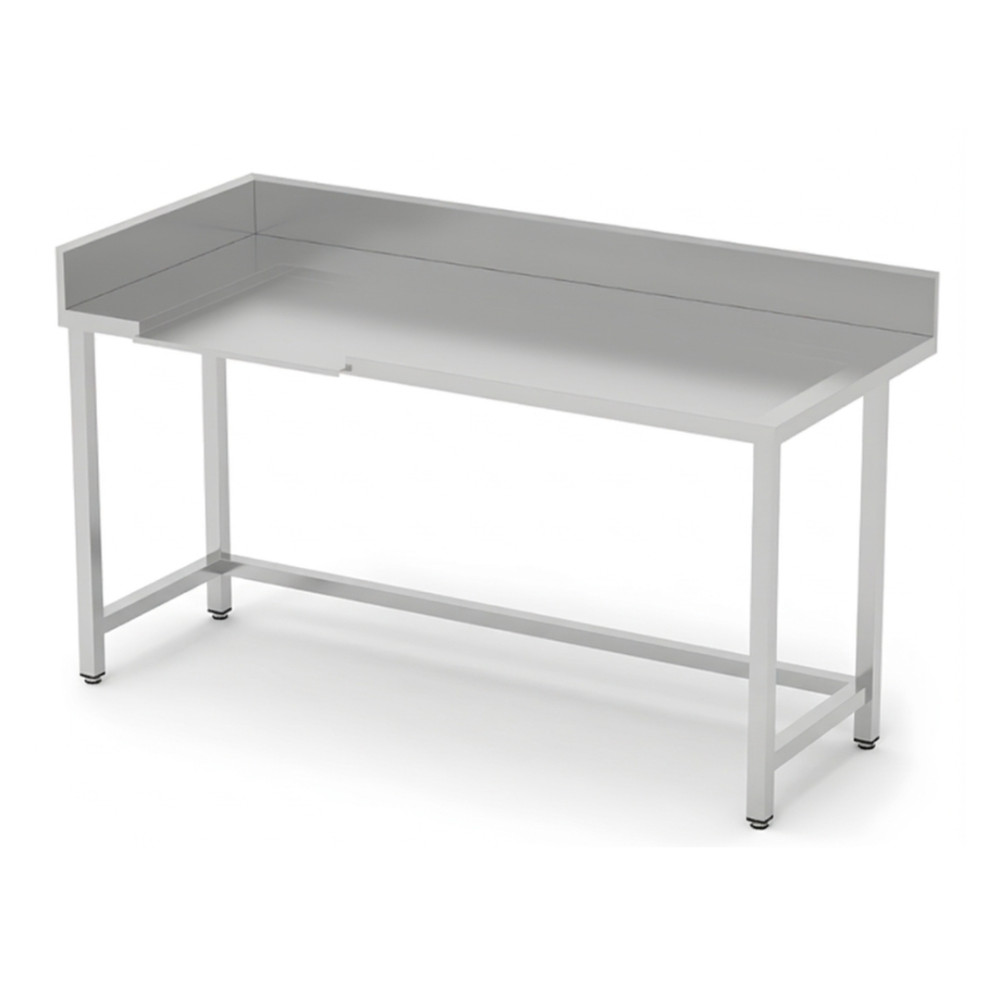 Tables en angle entrée / sortie lave-vaisselle - Avec renfort
