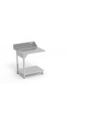 Table entrée/sortie - Accroche gauche - SANS bac - Avec étagère - Longueur 800 mm