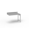 Table entrée/sortie - Accroche droite - SANS bac - Sans étagère - Longueur 1200 mm