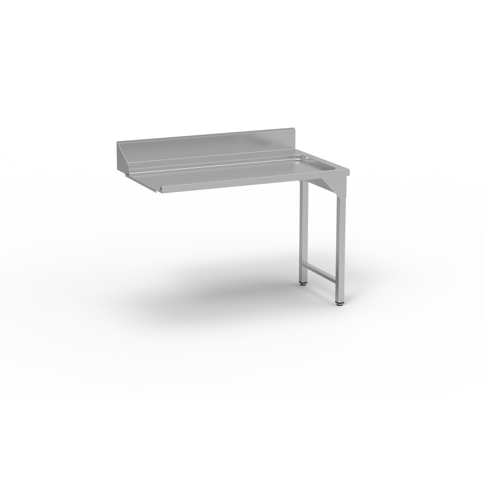 Table entrée/sortie - Accroche droite - SANS bac - Sans étagère - Longueur 1200 mm