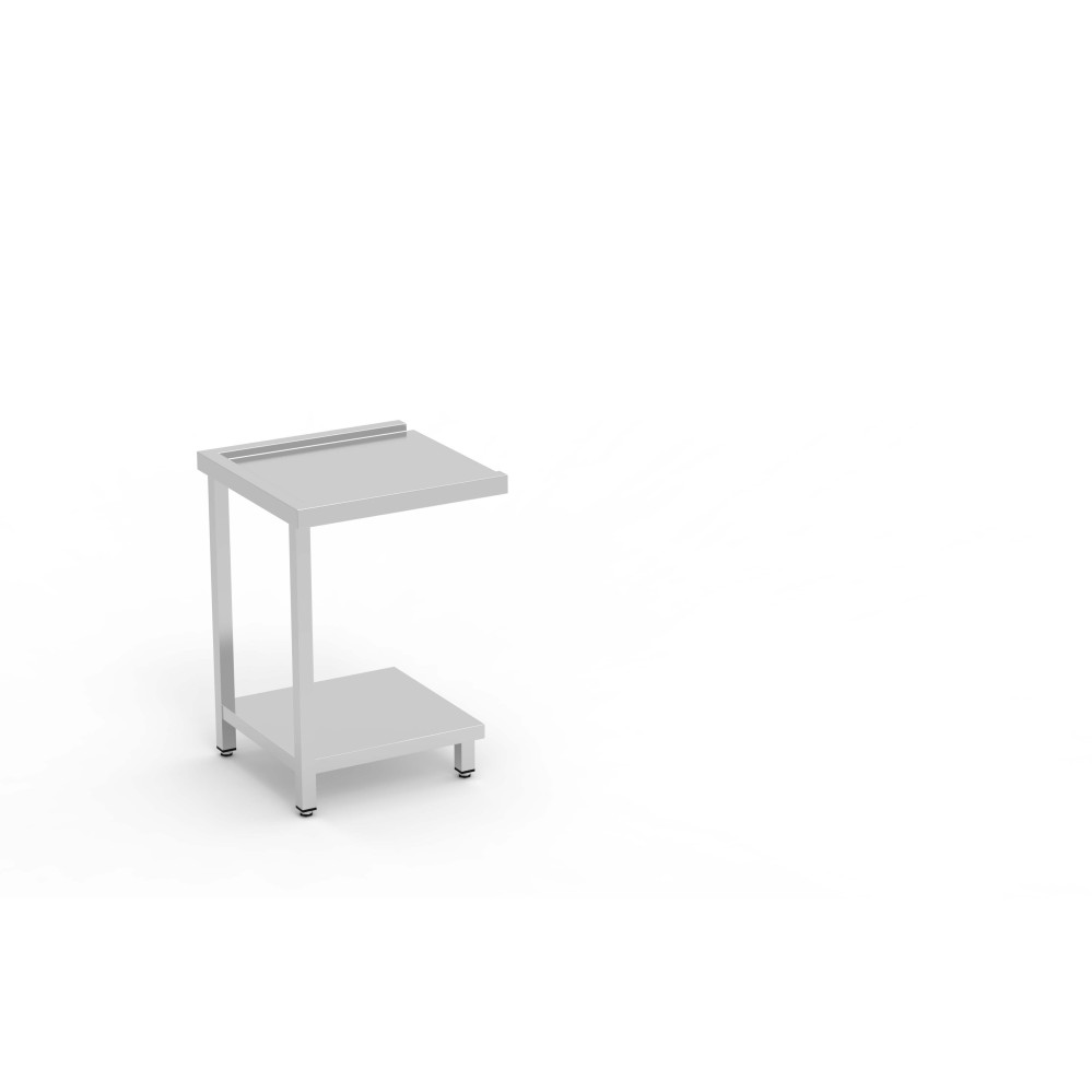 Table entrée/sortie - Accroche droite ou gauche - SANS bac - Sans étagère - Longueur 600 mm
