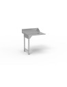 Table entrée/sortie - Accroche droite - SANS bac - Sans étagère - Longueur 800 mm