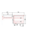 Meuble soubassement GN1/1 Hauteur 600