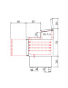 Meuble saladette 700 positif - 2 portes