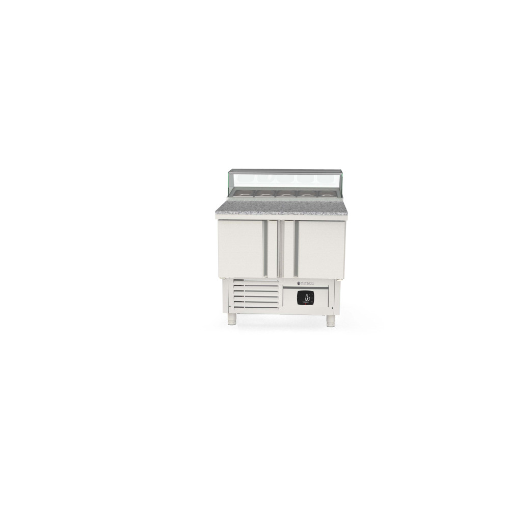 Meuble saladette 700 positif - 2 portes