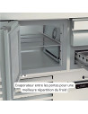 Meuble saladette 700 positif - 2 portes