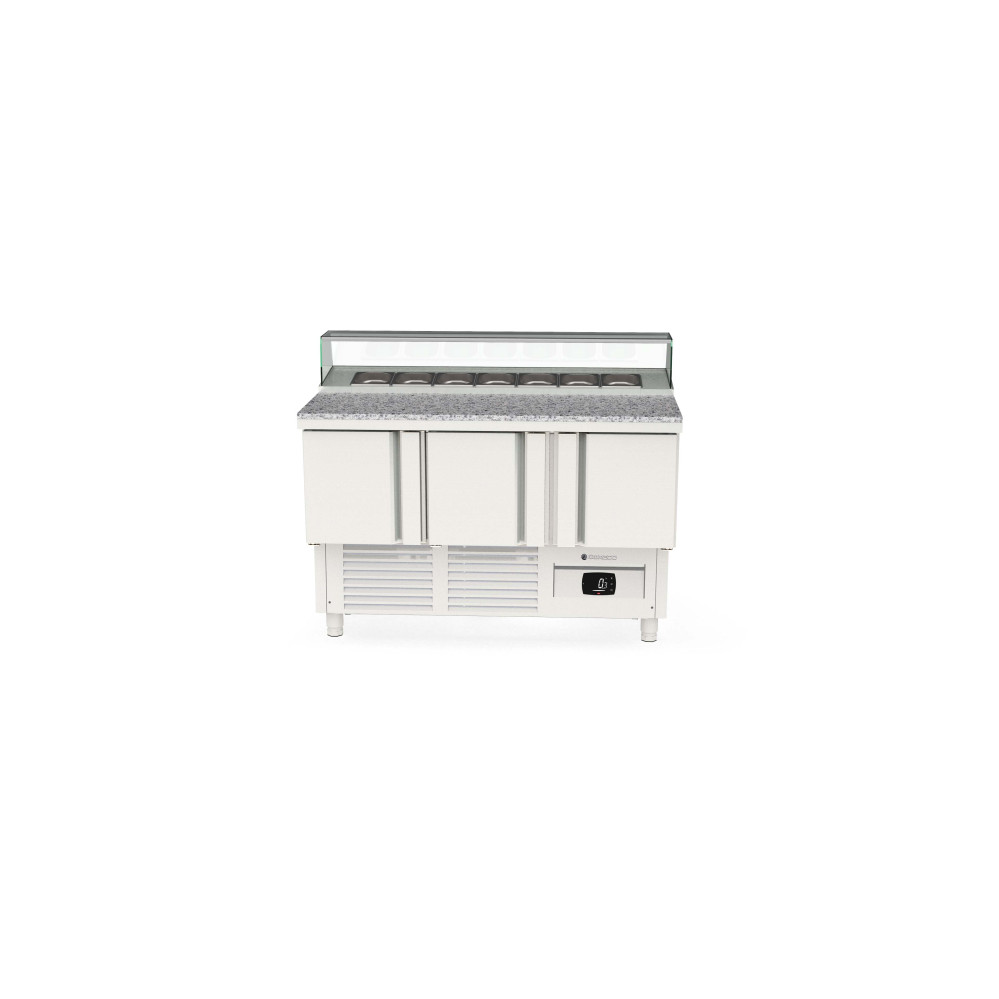 Meuble saladette 700 positif - 3 portes
