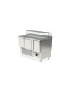 Meuble saladette 700 positif - 3 portes