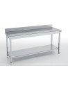 Table adossée série 700 - Avec étagère - 1900 x 700