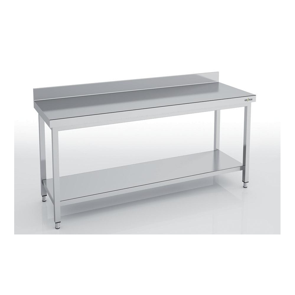Table adossée série 700 - Avec étagère - 800 x 700