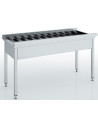 Table d'entrée/sortie à rouleaux - Forme droite - Longueur 1100 mm