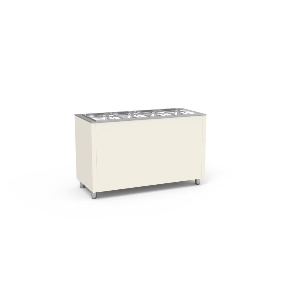 Modules vente à emporter Bain-marie avec eau GN1/1  Couleur blanche (RAL-9003)