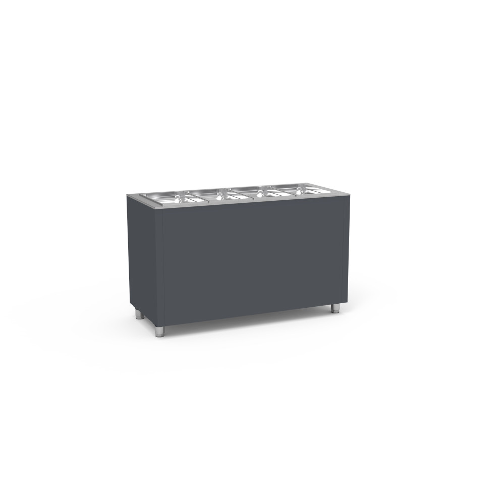 Modules vente à emporter Bain-marie sec GN1/1 Couleur grise (RAL-7040)