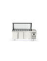 Meuble salade-bar 800 - 3 portes pleines