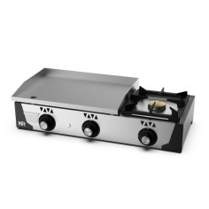 Plancha gaz - Acier rectifié 15 mm + réchaud