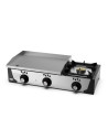 Plancha gaz - Acier rectifié 15 mm + réchaud